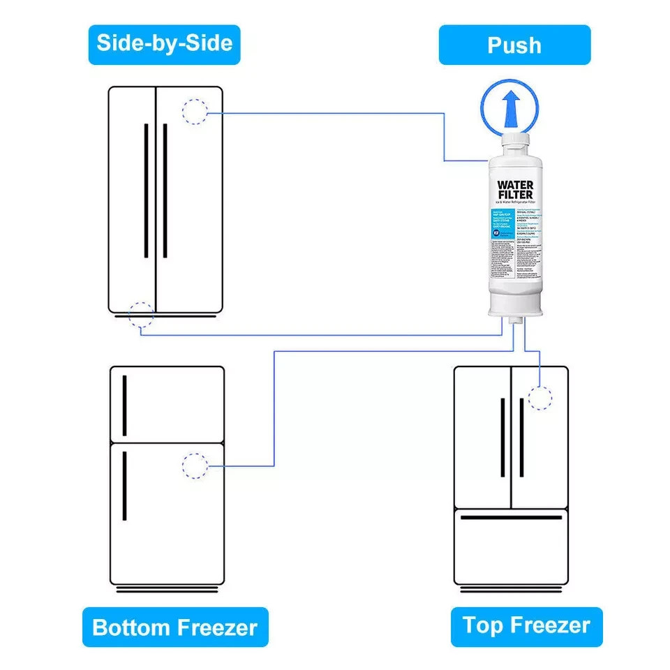 4 PACK Samsung DA97-17376B HAF-QIN/EXP REFRIGERATOR Water Filter US