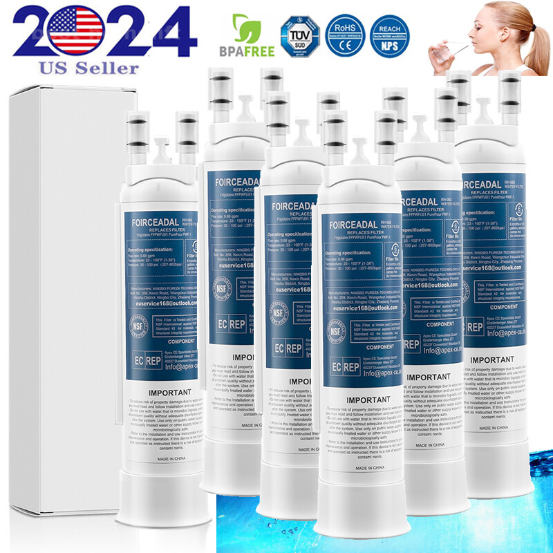1/2/3/4/6pack Replacement For Frigidaire FPPWFU01 Water Ice Refrigerator Filter