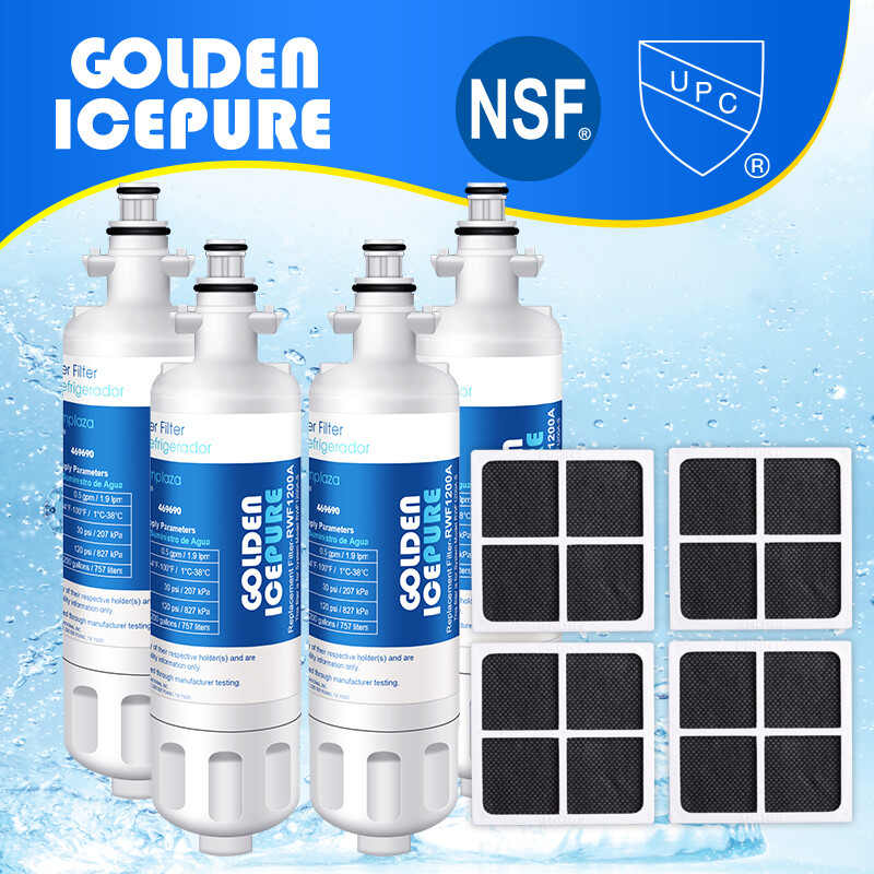 4 Pack Fit For LG LT700P LMXS27626S LMXS27626D LT120F Water Air Filter