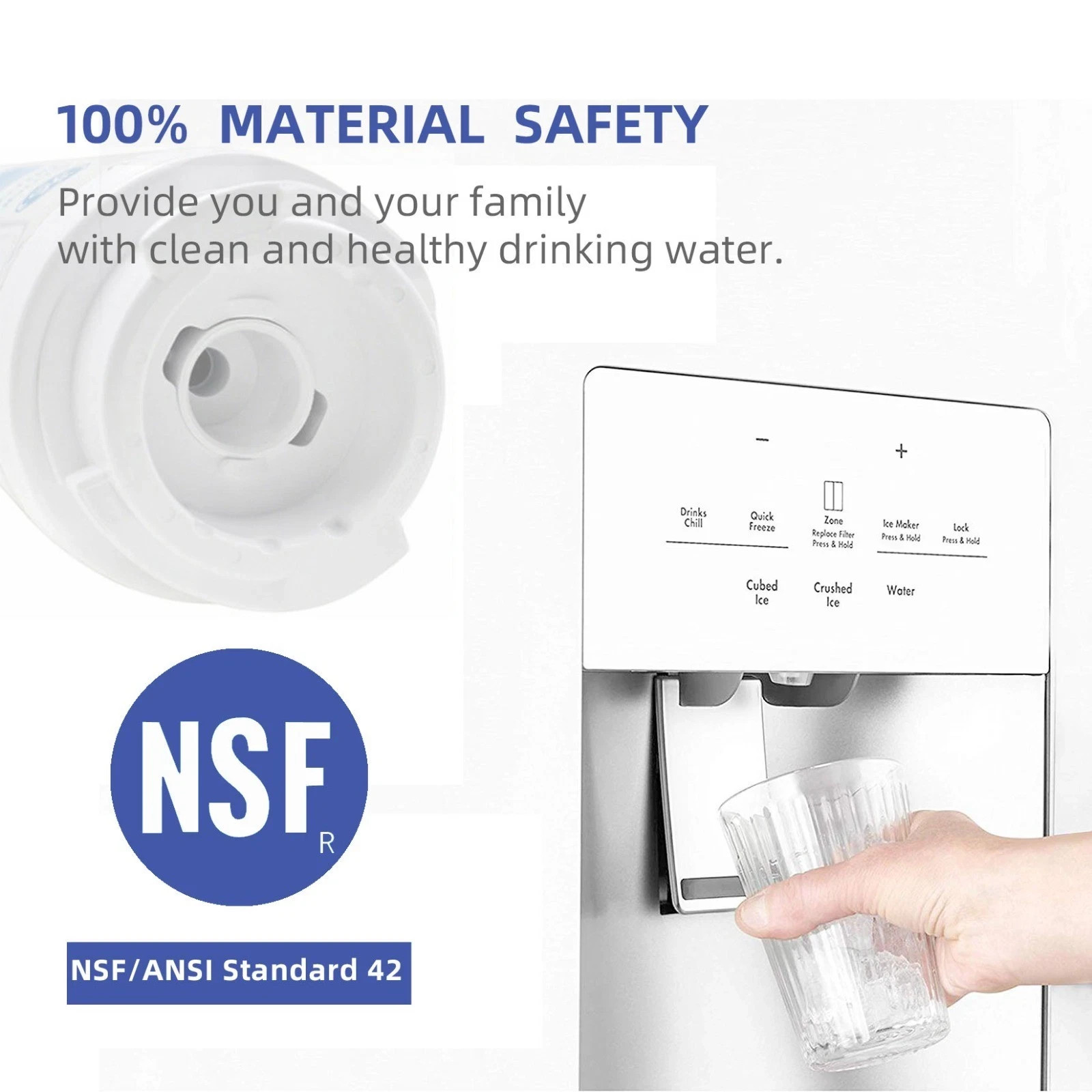 2 X GE MSWF Refrigerator Water Filter Replacement SmartWater Filter New – 2PACK