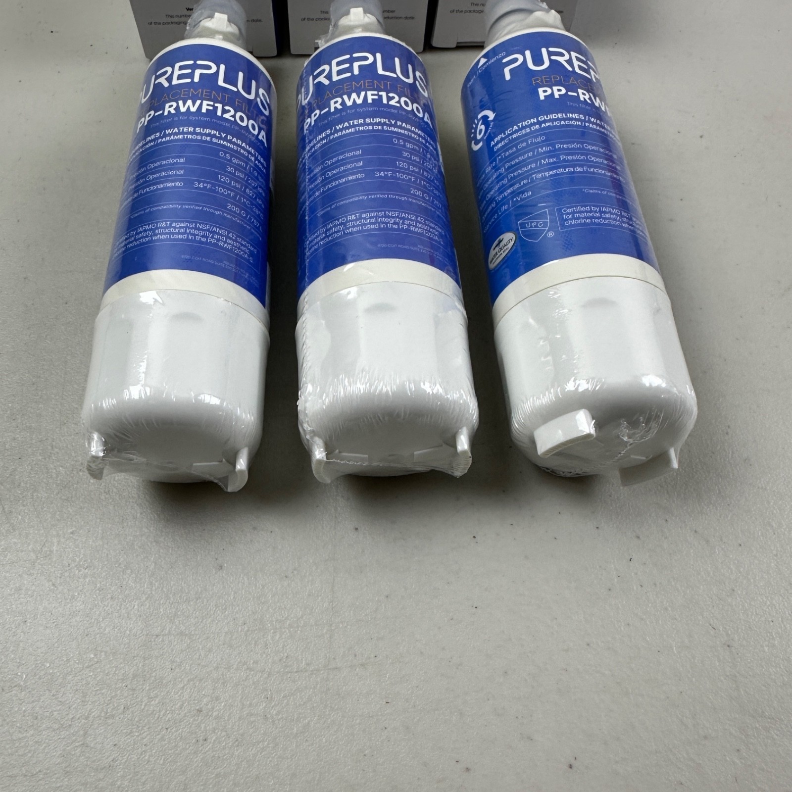3 PACK PUREPLUS 9690 for Kenmore Elite 469690 LG LT700P Water Filter PP-RWF1200A