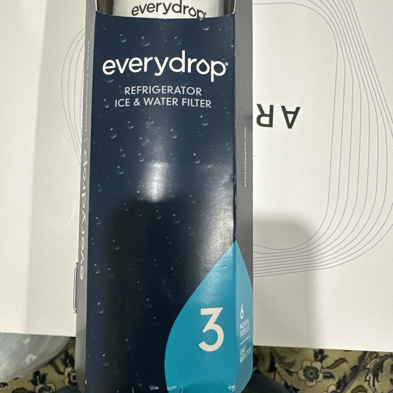 Set of 2 New EveryDrop Ice & Water Refrigerator Filter #3 ΕDR3RXD1 6 months Each