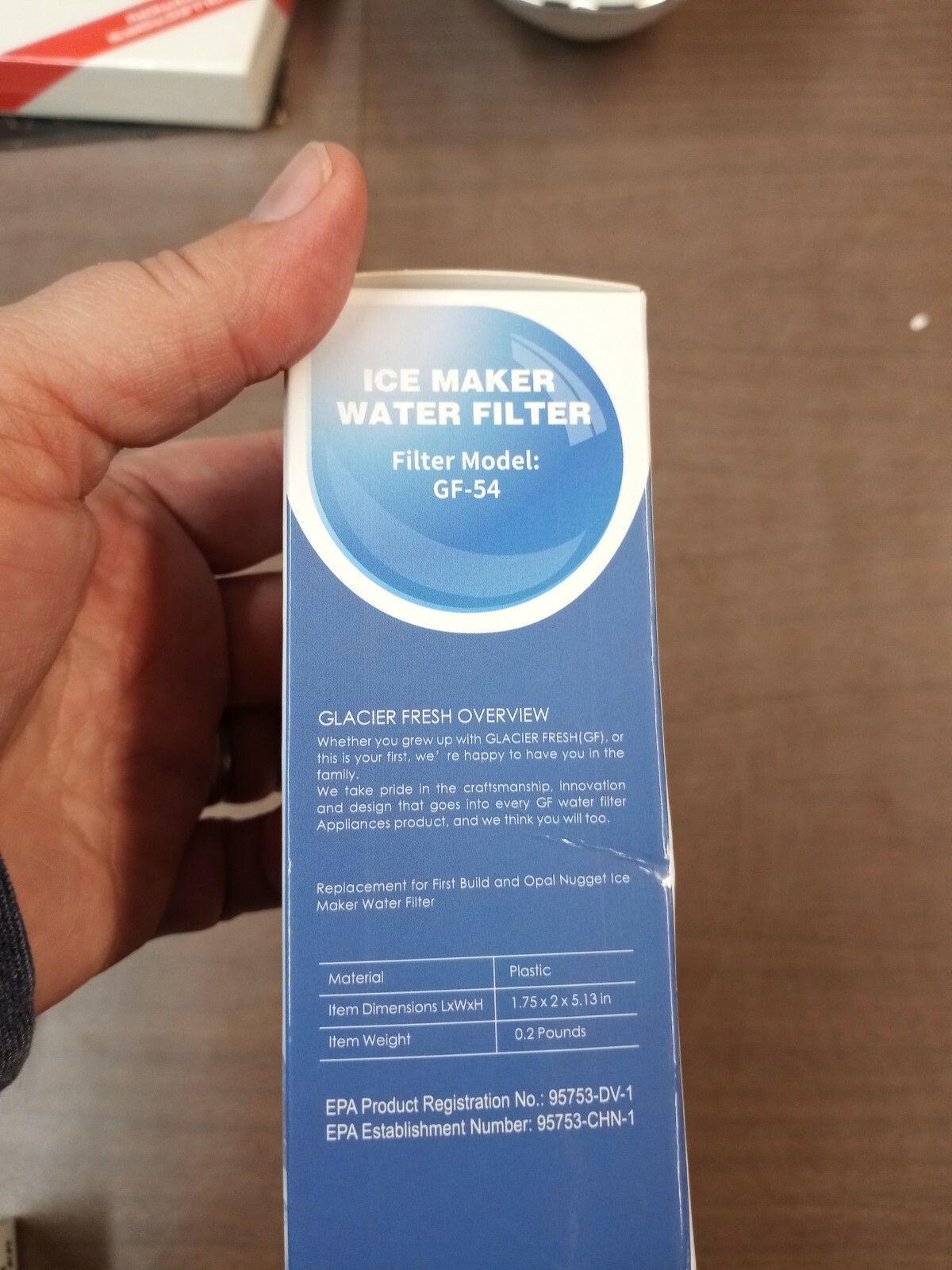 Glacier Fresh Ice Maker Water Filter – GF54 For Opal Nugget Ice Maker(Kit A)