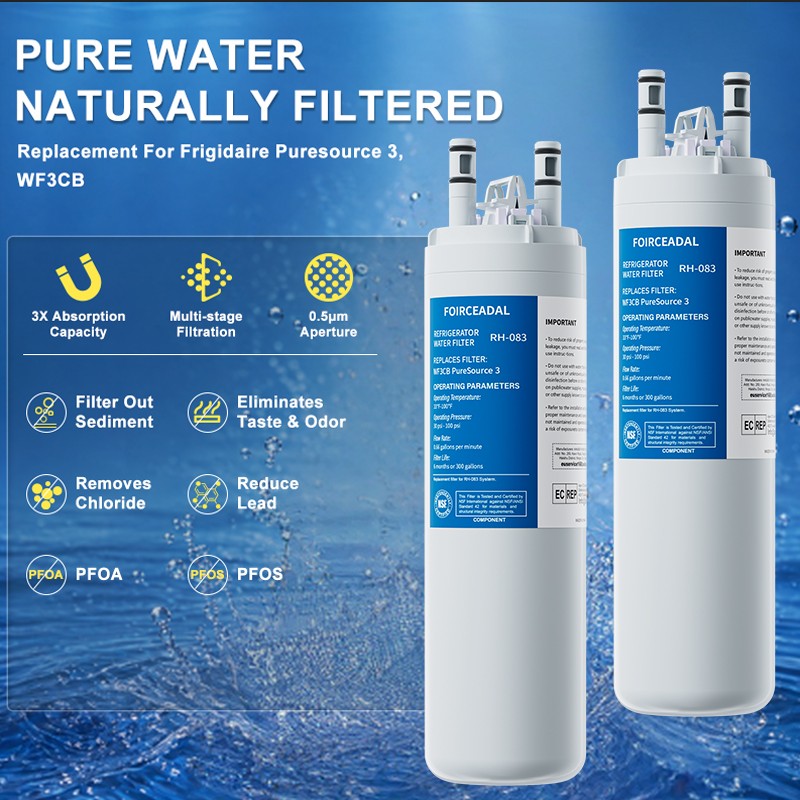 2/4Pack for Frigidaire WF3CB Pure Source 3 Water & Ice Refrigerator Filter new