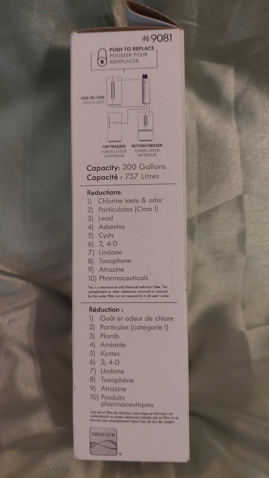 Kenmore 469081 Refrigerator Water Filter – White