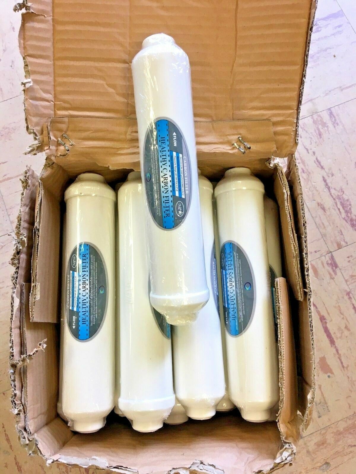 25 Pack T33 Reverse Osmosis Post Inline Carbon polish Filter 1/4″ threaded