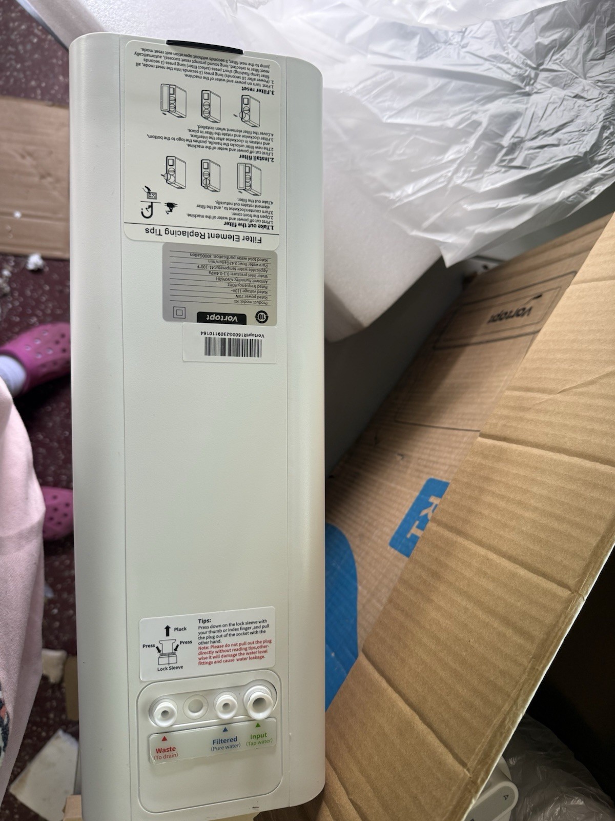 Tankless RO Reverse Osmosis System Under Sink 800 GPD Water Filter Kit