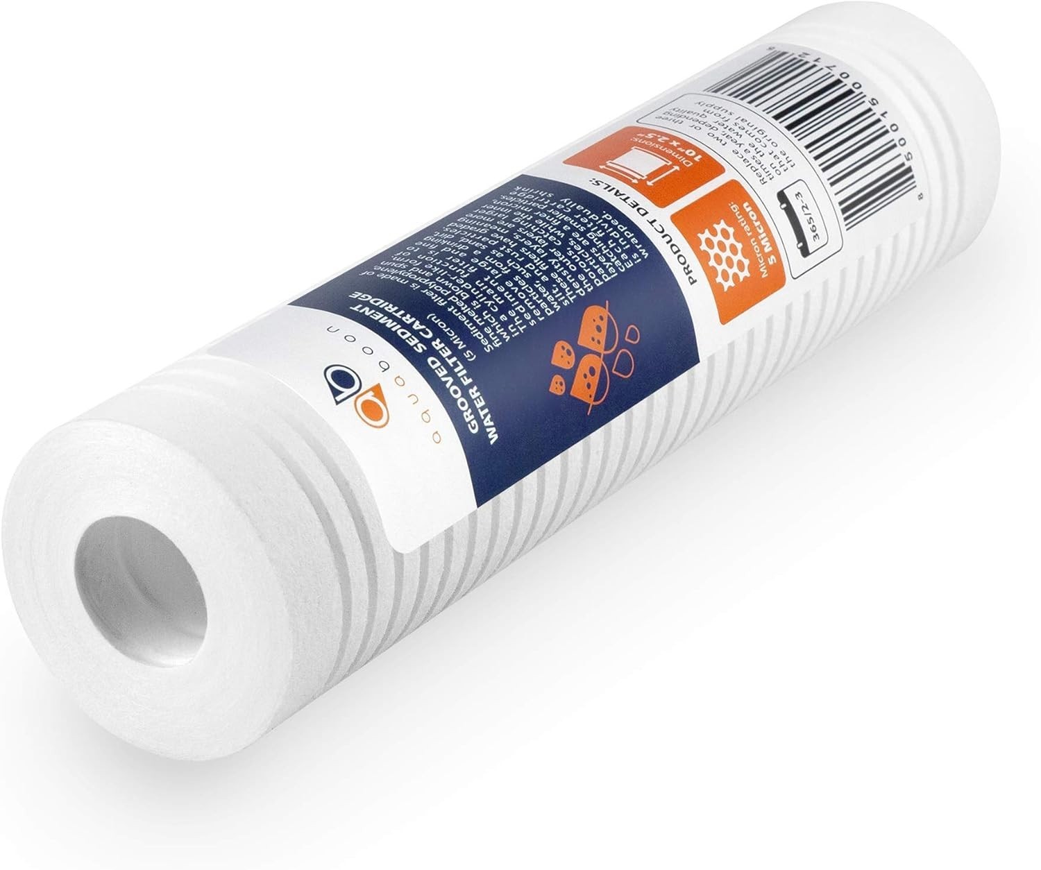 Whole House Water Filter Cartridge 10 x 2.5 Inch 5 Micron for Maximum Filtration