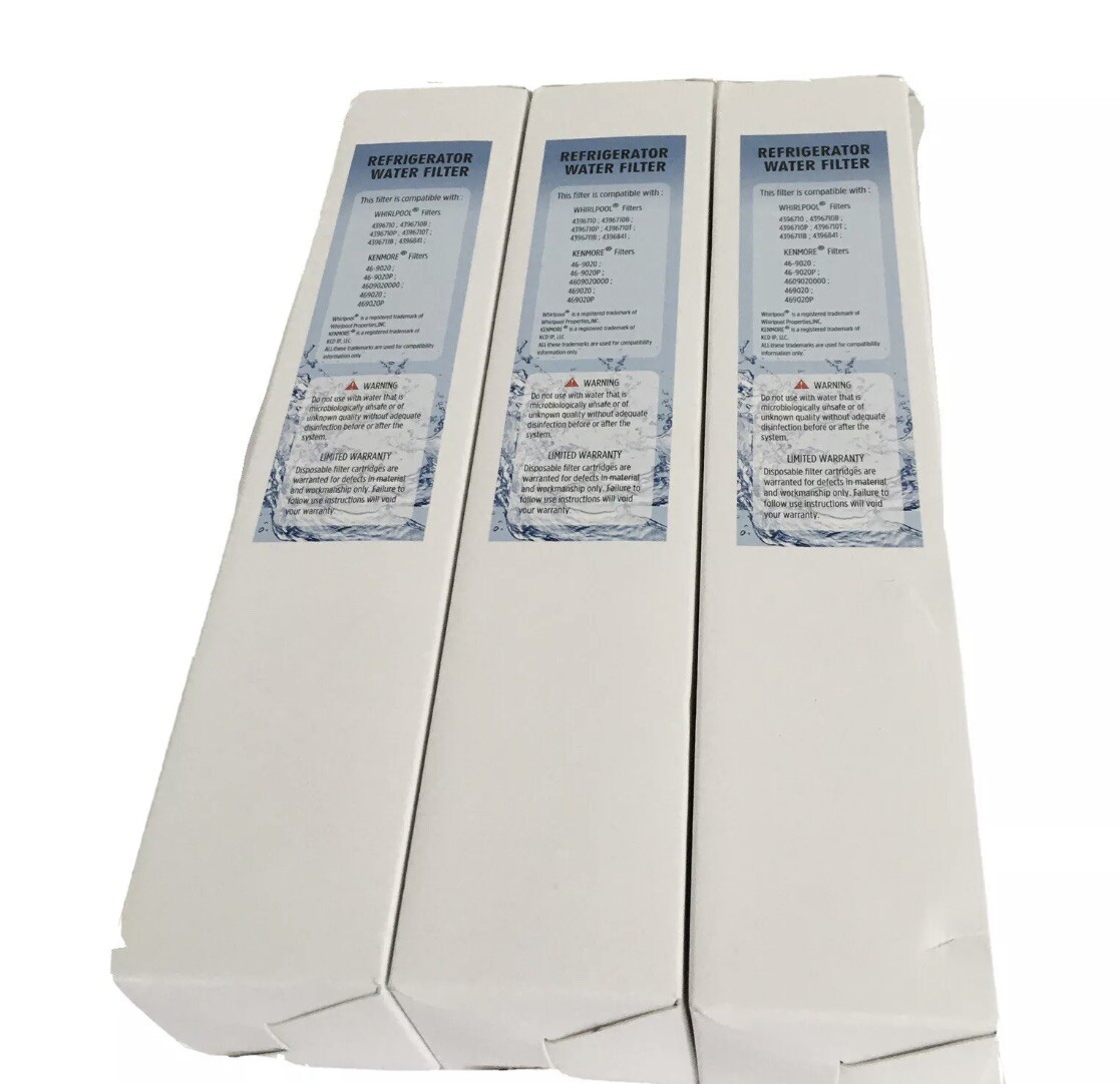 Unbranded Refrigerator Water Filter For Whirlpool & Kenmore Lot Of 3
