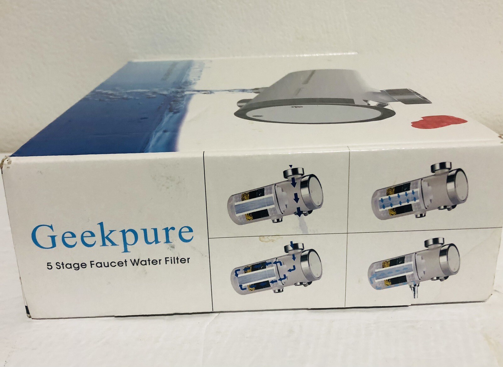 Geekpure 5 Stage Faucet Water Filter Reduce Contaminates New In Open Box