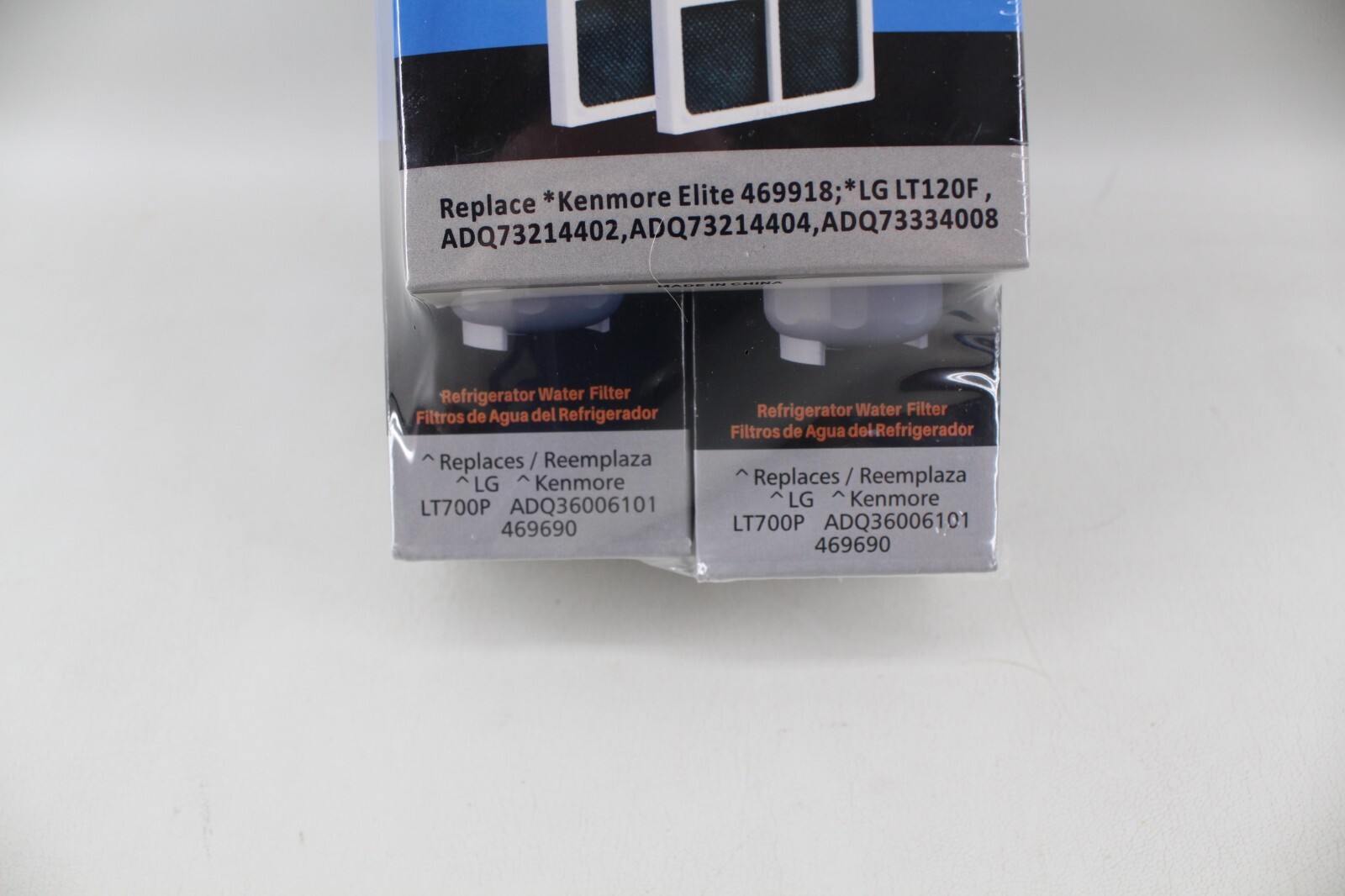 2 PACK Fit For LG Kenmore Elite 9690, ADQ360061 Water and Air Filters