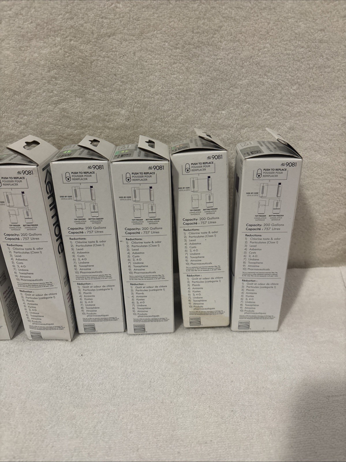 7 Pack Kenmore 46-9081 Replacement Refrigerator Water Filter. NEW SEALED