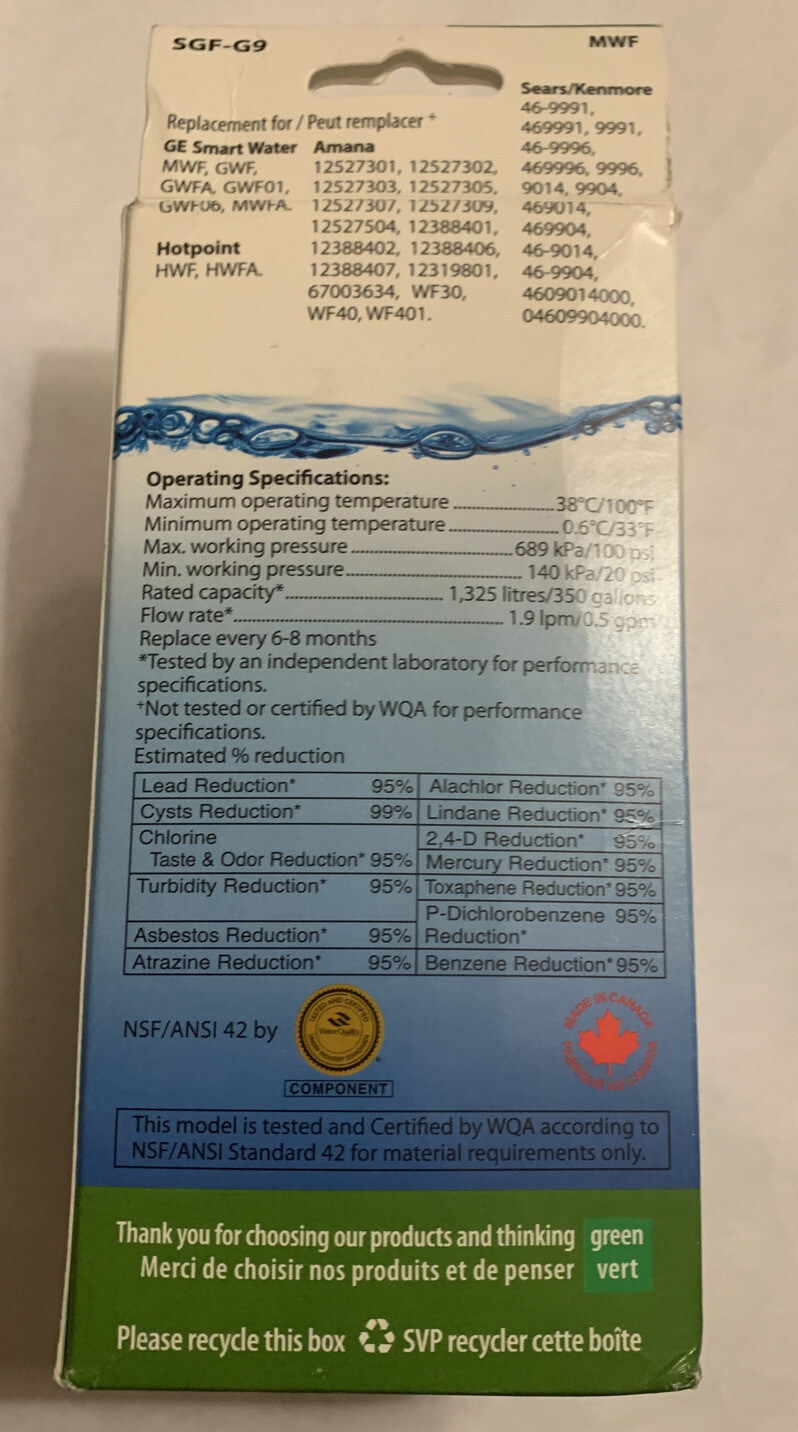Swift Green Filters SGF-G9 – new in box