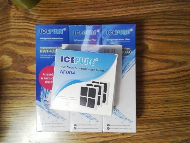 Ice Pure Refrigerator Filter RWF4700AC 3 Pack With 3 Air Filters LG LT1000P NEW