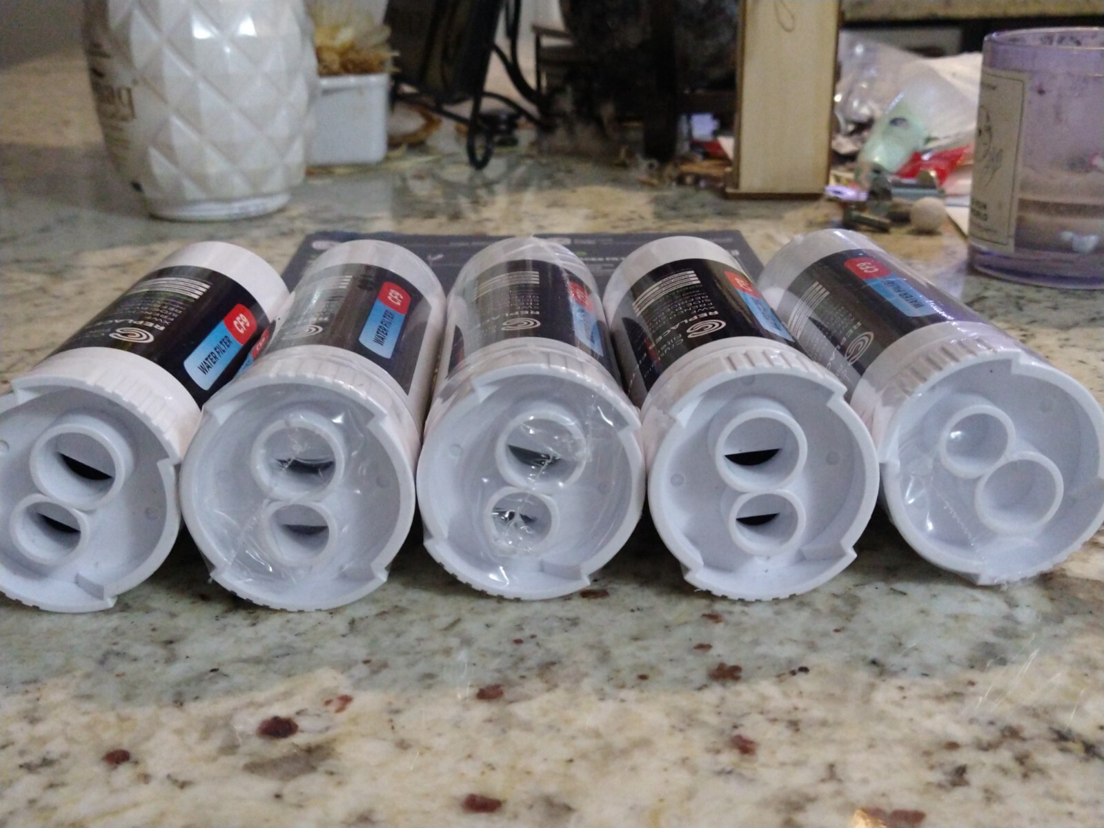 Crystala Filters 5 Pack Replaces Filters XWF, French Door & Side-by-side CF9 New