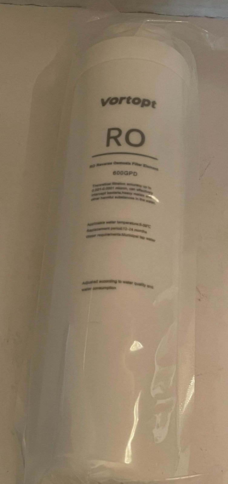 Genuine Vortopt QR06 RO Reverse Osmosis Filter Replacement Water Filtration