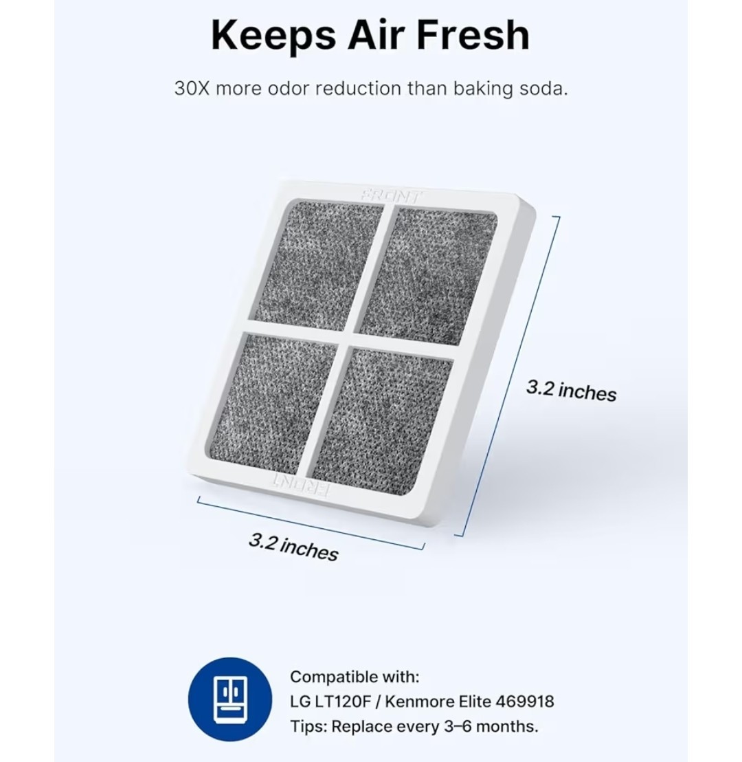 Fit For LRFVS3006S LG LT1000P LFCS27596S Water Air Filter 3 PACK With Air Filter
