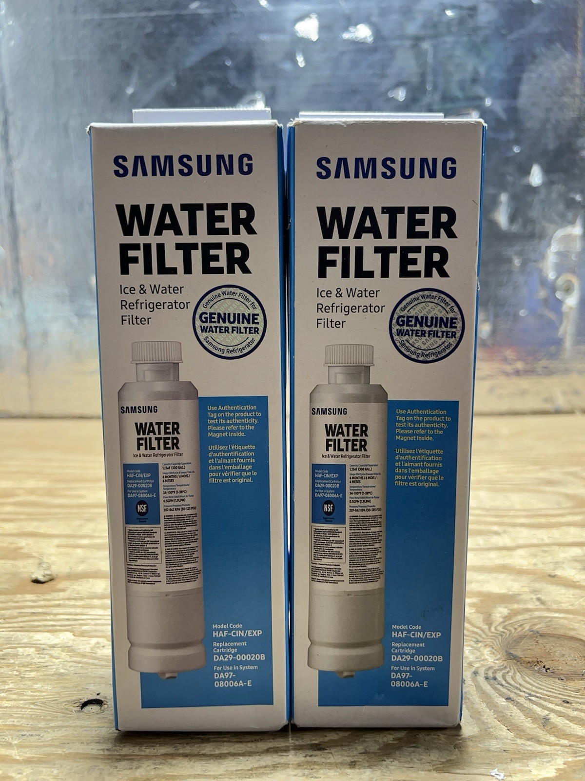 2 PACK Genuine Samsung DA29-00020B HAF-CIN/EXP-REFRIGERATOR Water Filter,USA