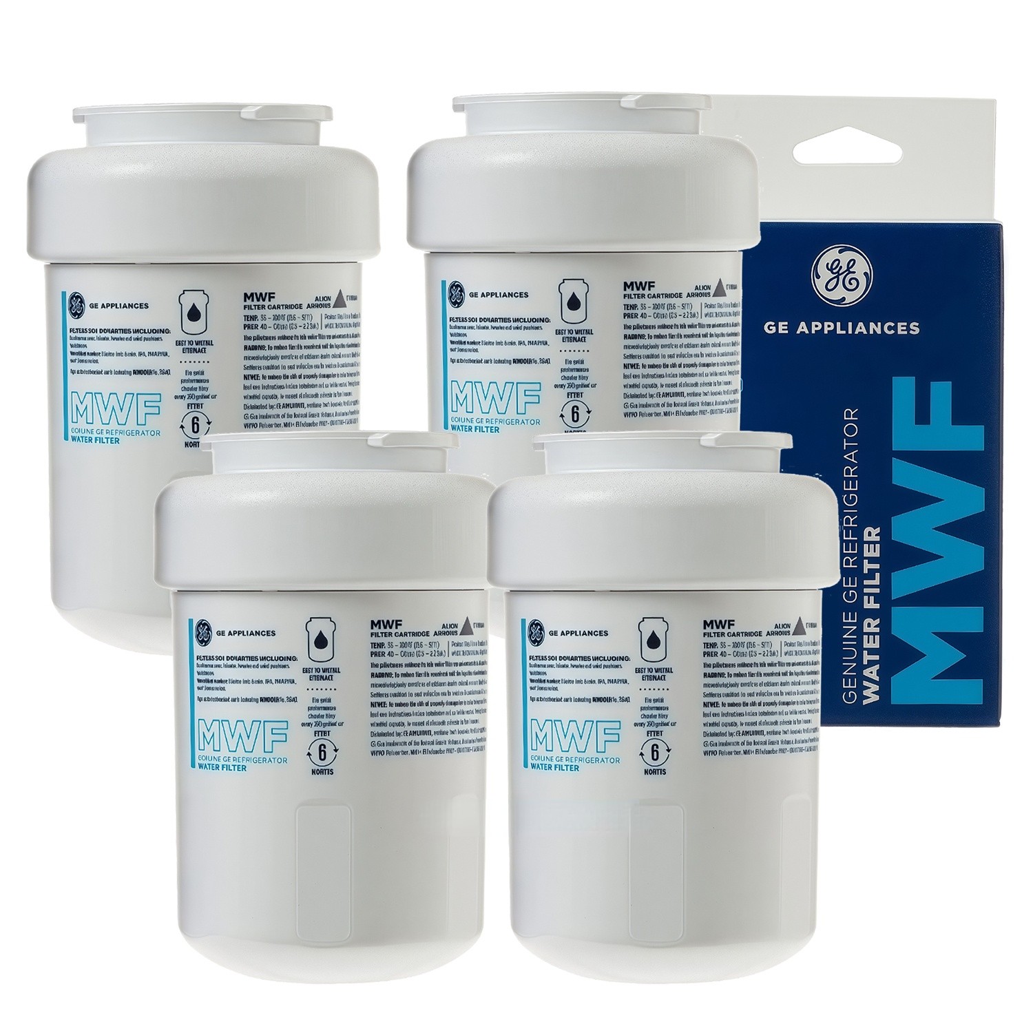 4 Smartwater MWFP Kenmore 46-9991 MWFP MWFINT GWF GWFA Refrigerator Water Filter
