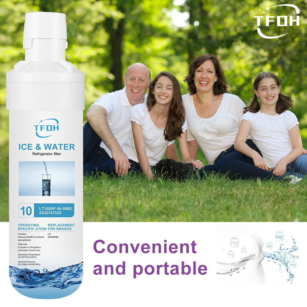 TFOH Replacement for LG® LT1000P® ADQ74793501 Refrigerator Water Filter