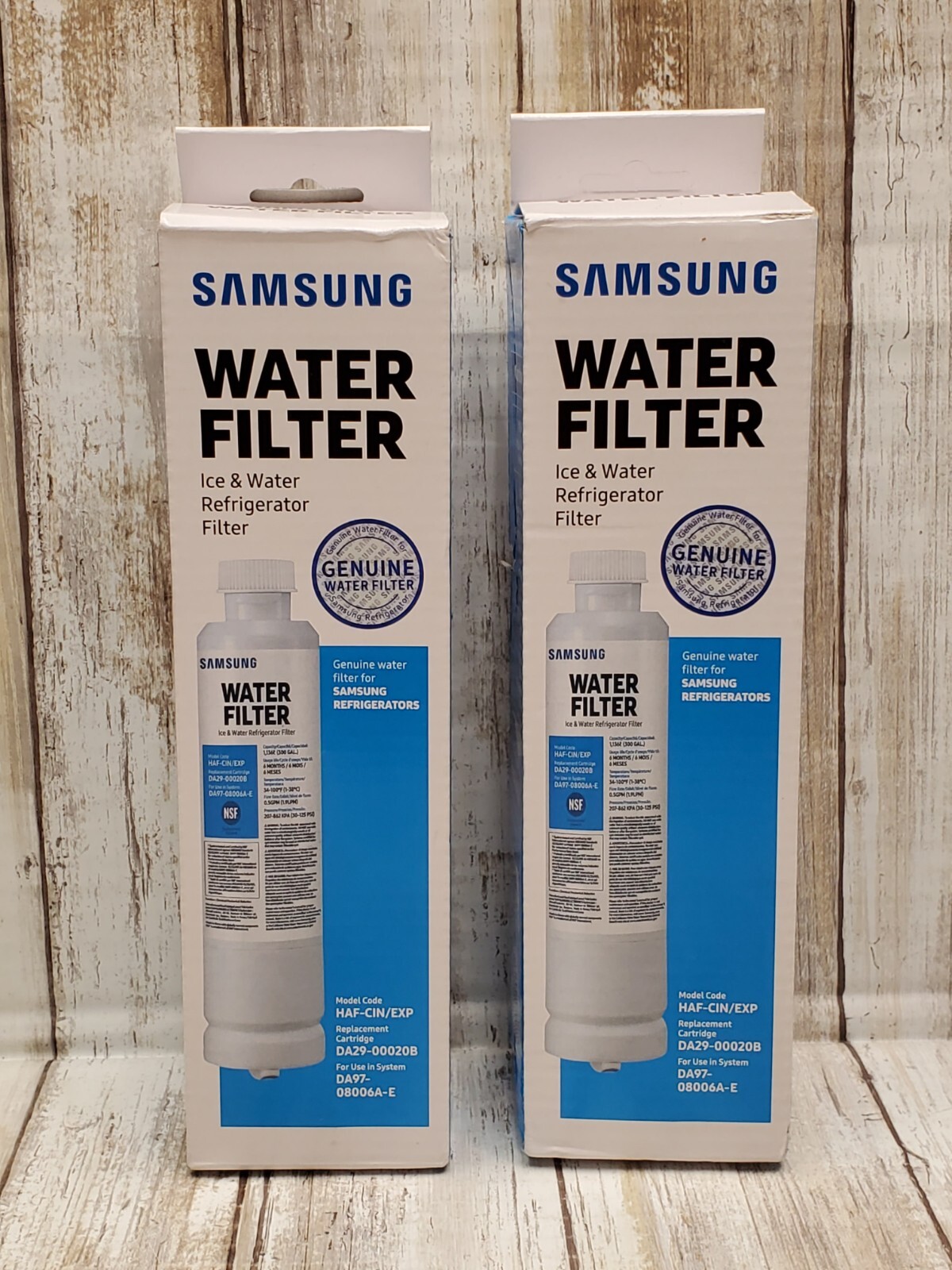 2 Pack Samsung Refrigerator Water Filters DA29-00020B