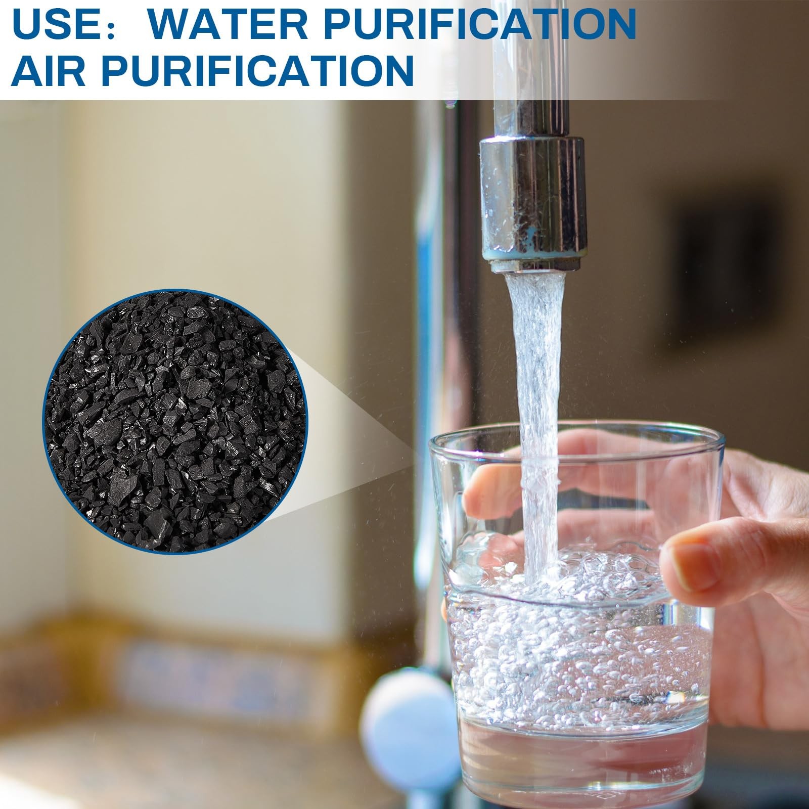 Bulk Water Air Filter Activated Charcoal Coconut Hull Granular Activated Carb…