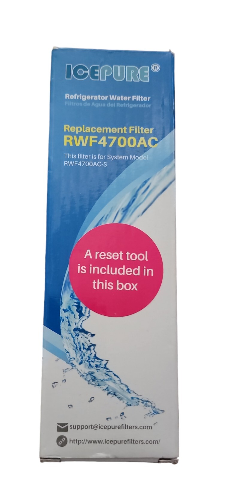 Ice Pure RWF4700AC Refrigerator Water Filter Replacement