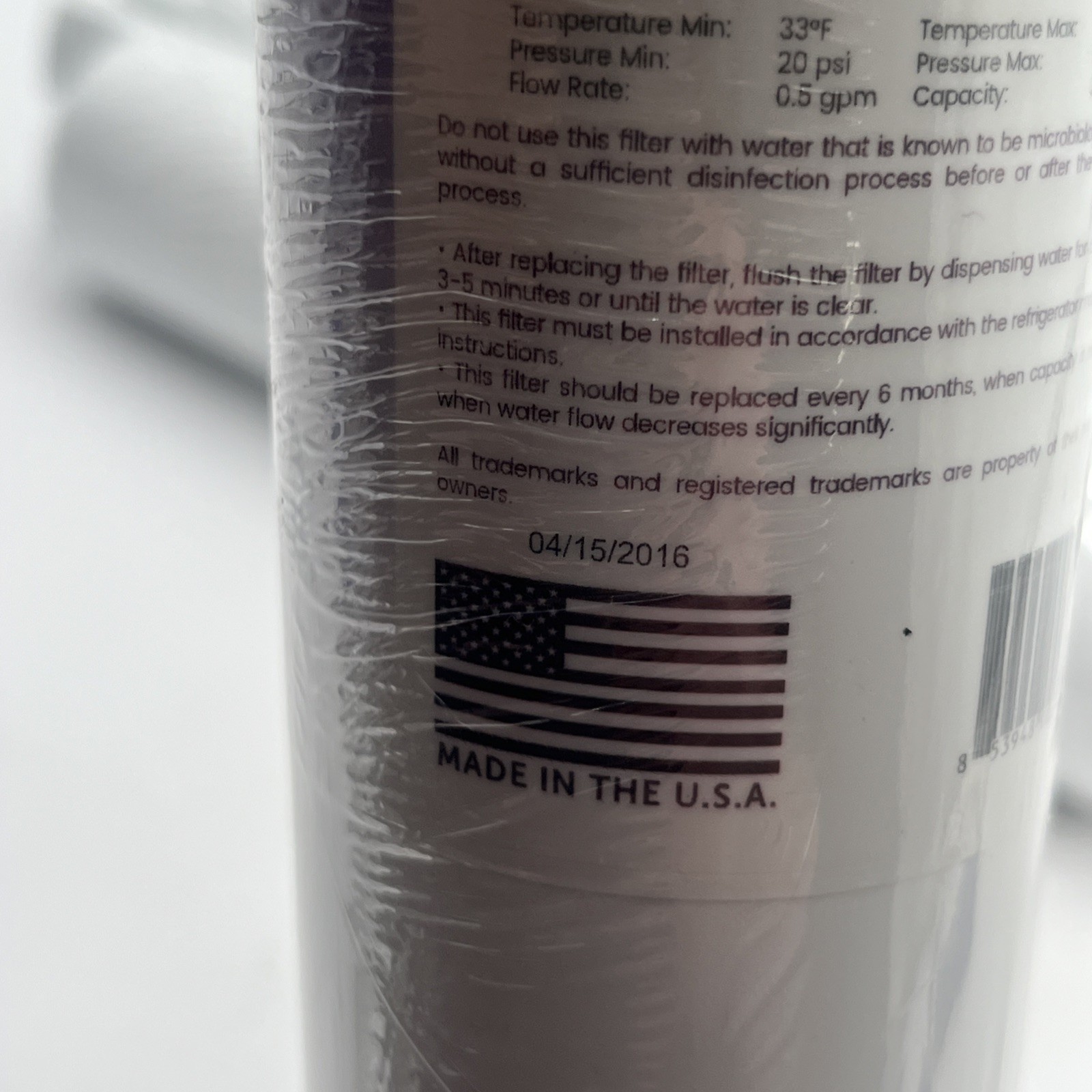 Water Filter Replacement for LG® LT600P® KENMORE® 9990 3 PACK Sealed Made USA
