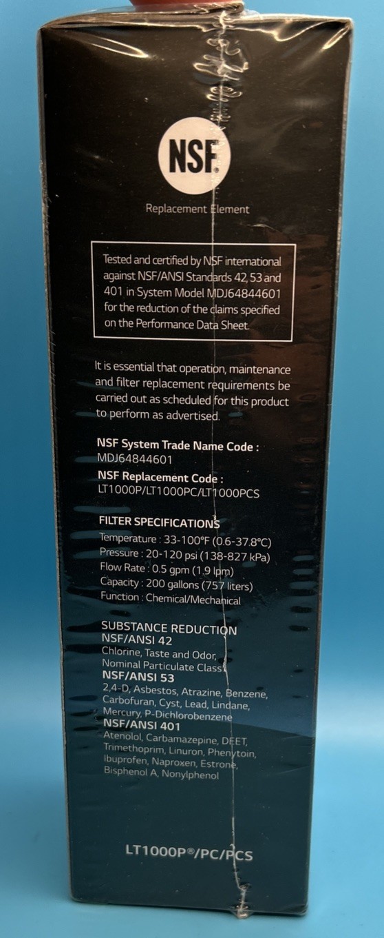 LG LT1000P/PC/PCS Refrigerator Water Filter Replacement Brand New Sealed
