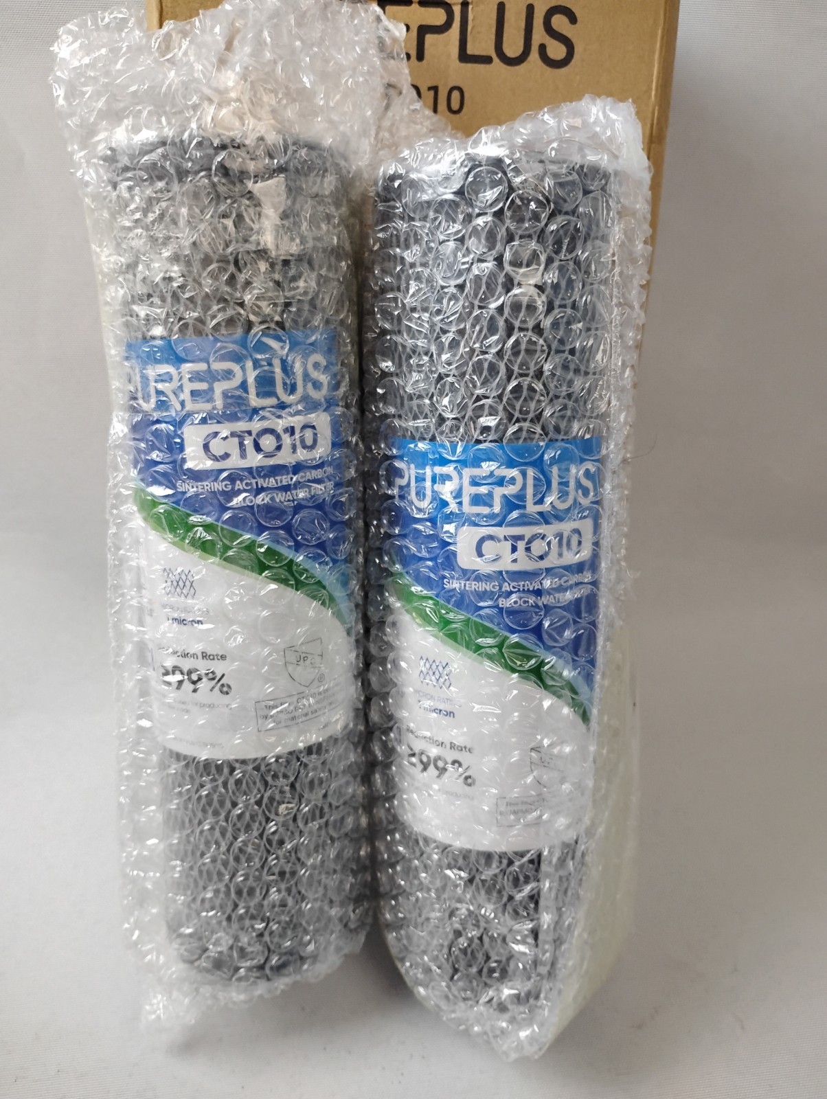 PurePlus 2Pc-CTO10 10″ x 2.5″ Sintering Activated Carbon Block Water Filter New