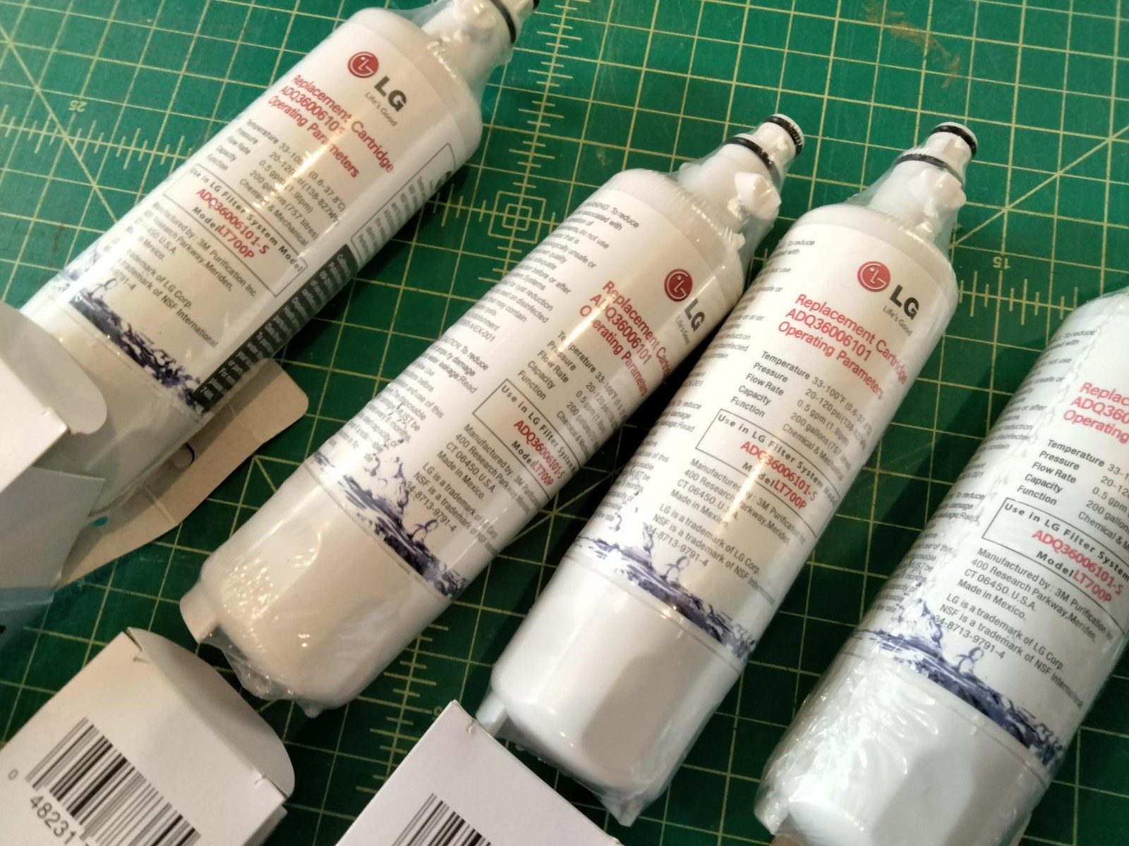 4 pack – Genuine OEM LG Water Filter Replacement Cartridge Lot LT700P