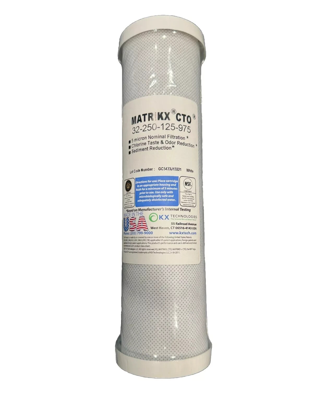 Matrikx® + CTO /2 5 Micron Nominal Filtration