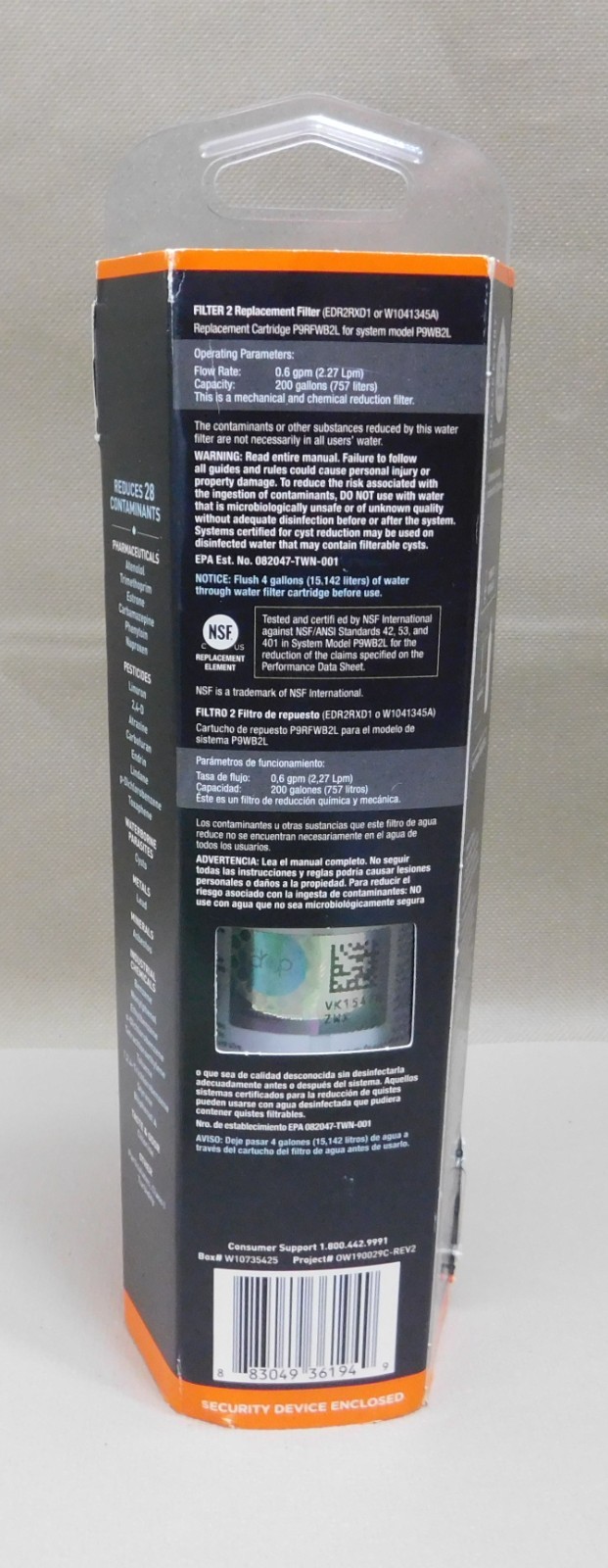 EveryDrop #2 Ice & Water Refrigerator Filter. White New.