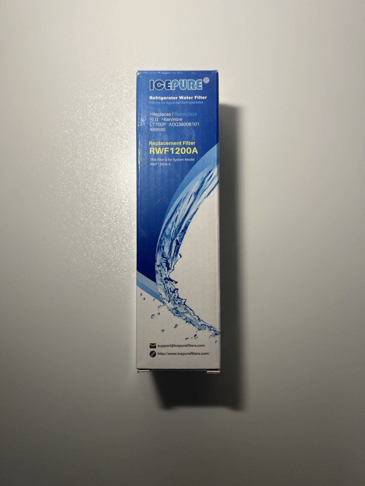 Icepure RWF1200A Refrigerator Water Filters For LG & Kenmore – New OEM