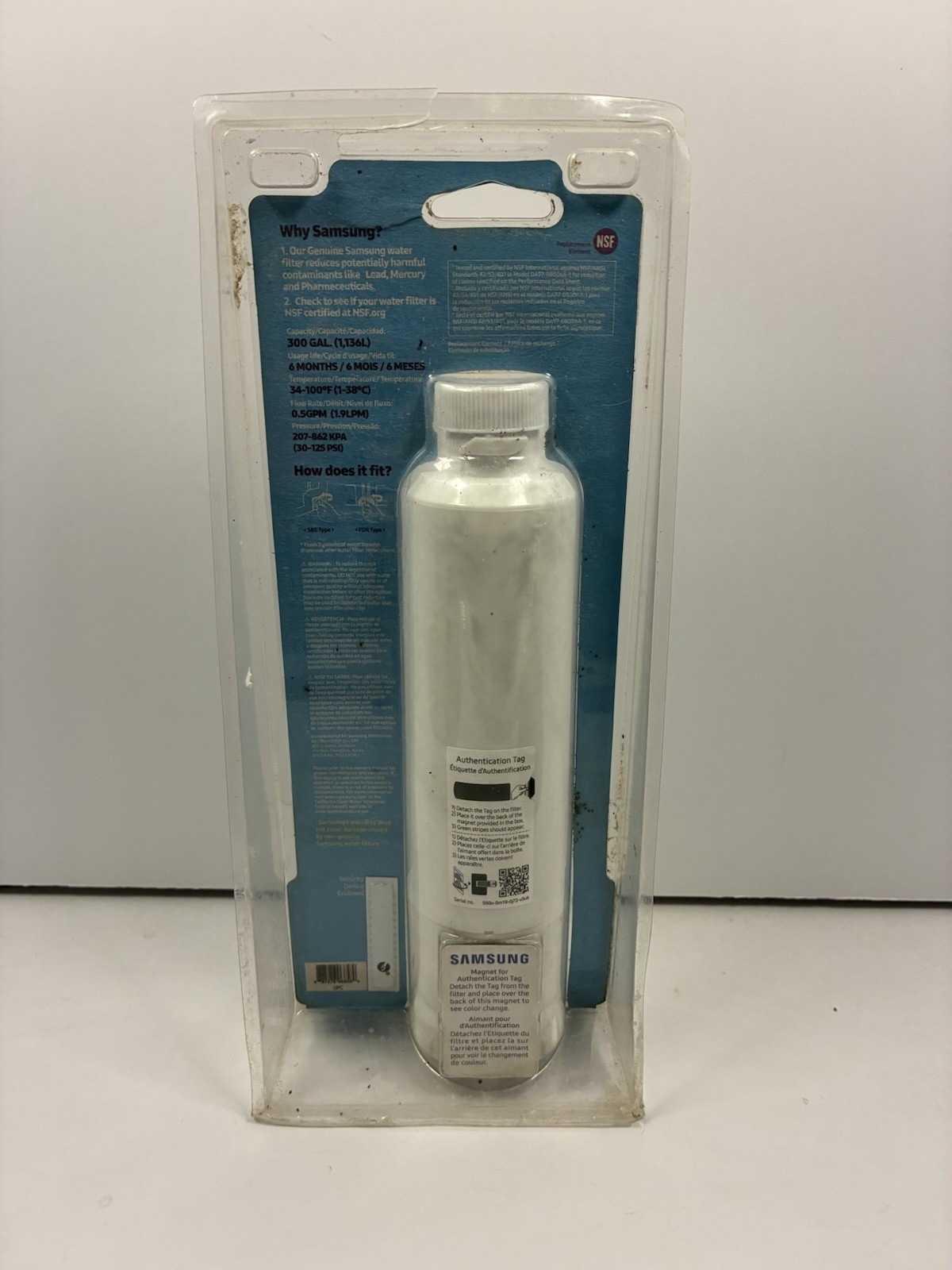 Samsung Water Filter NEW SEALED HAF-CIN/EXP Genuine Fridge Filter DA29-00020B