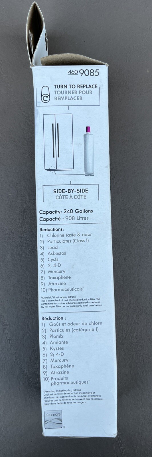 Kenmore 460- 9085 Replacement Refrigerator Water Filter replaces (4609010)