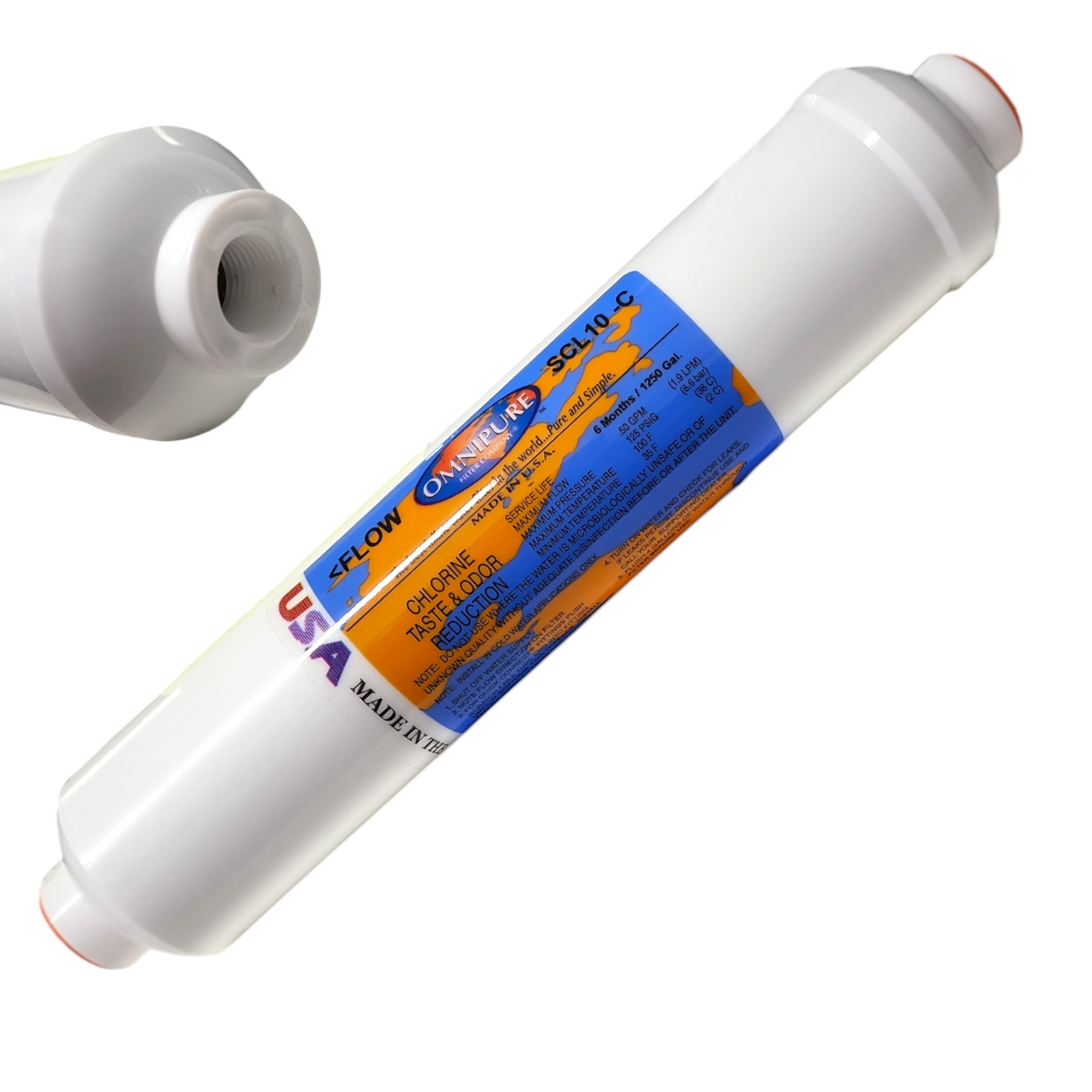 Omnipure SCL10-C Inline Filter With Scale Inhibitor 3/8 FPT -1 PACK