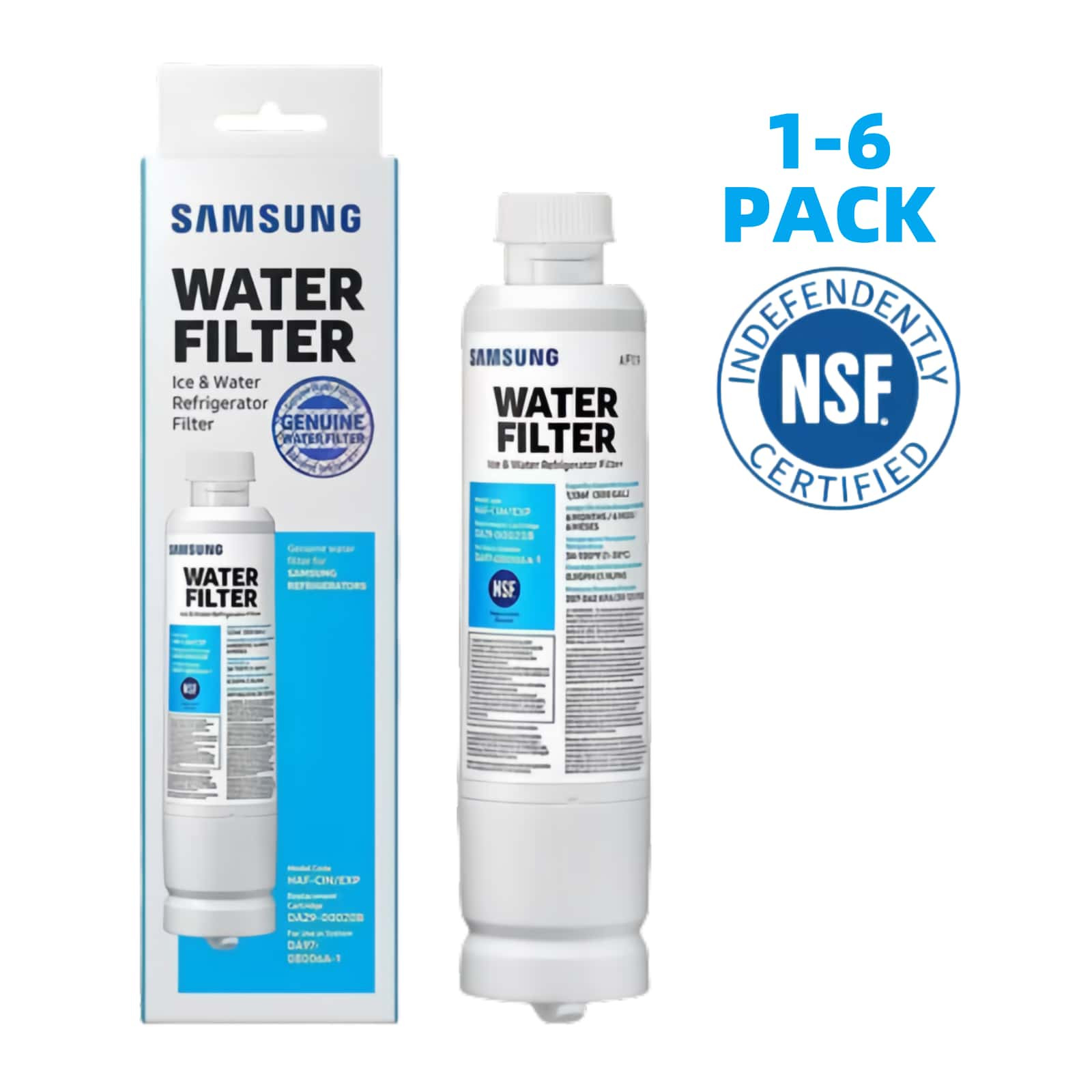1-PACK Genuine Samsung DA29-00020B HAF-CIN/EXP Refrigerator Water Filter (New)