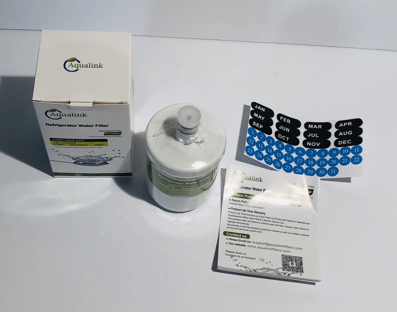AQUALINK LT500P Refrigerator Water Filter Compatible with LG 5231JA2002A