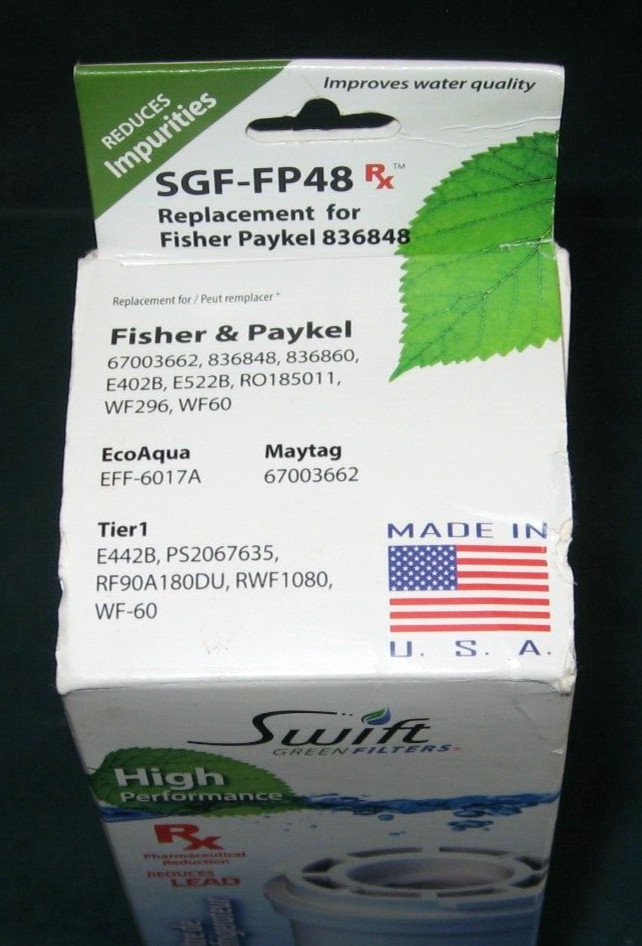 Swift Green Filters SGF-FP48Rx Replacement Water Filter For Fisher Paykel 836848