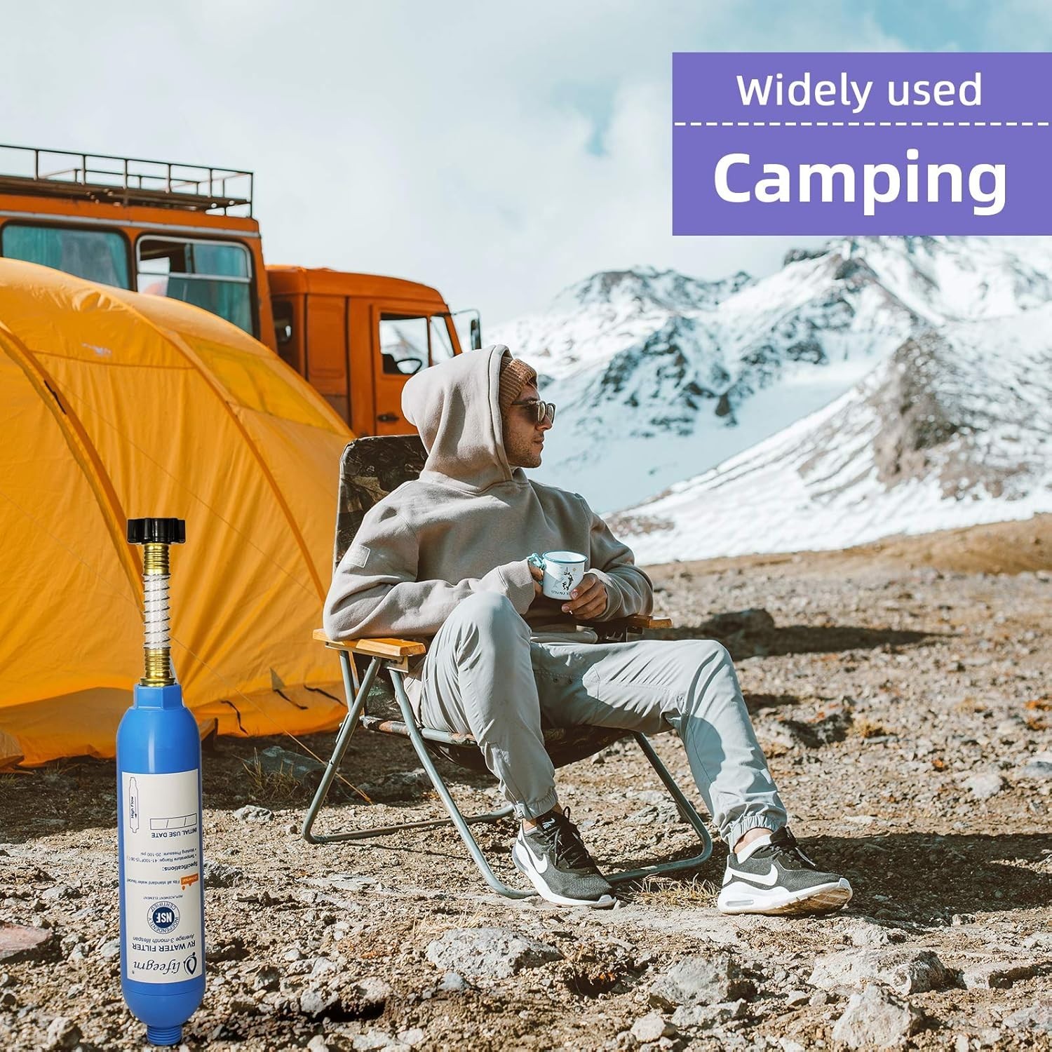 Durable Carbon Fiber RV Water Filter – Quick Install, 2 Pack for Camping and RVs