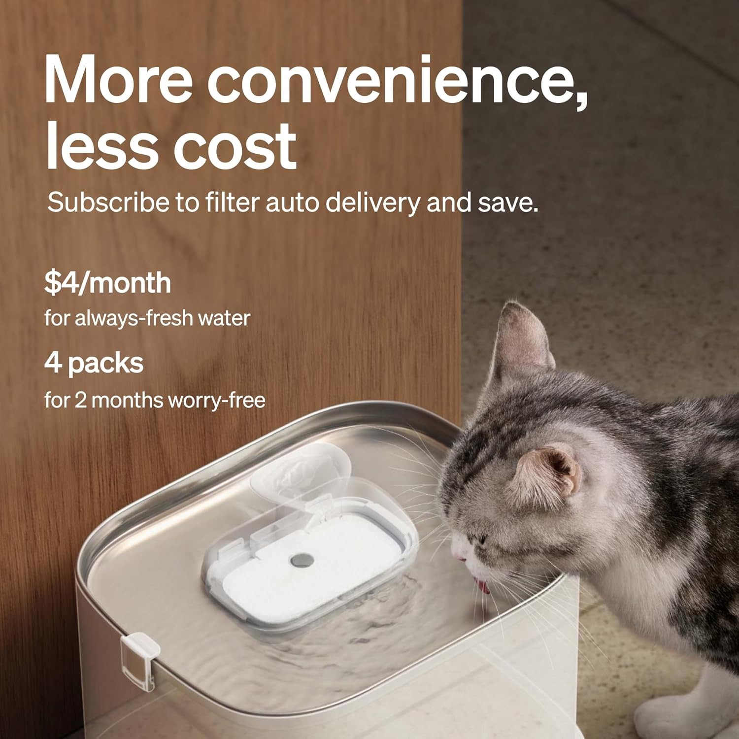 4 Packs Replacement Filters Dockstream Cat Water Fountain
