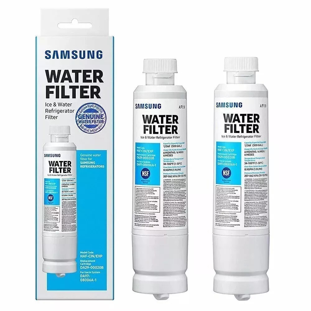New 2 PACK Genuine Samsung DA29-00020B HAF-CIN/EXP Refrigerator Water Filter US