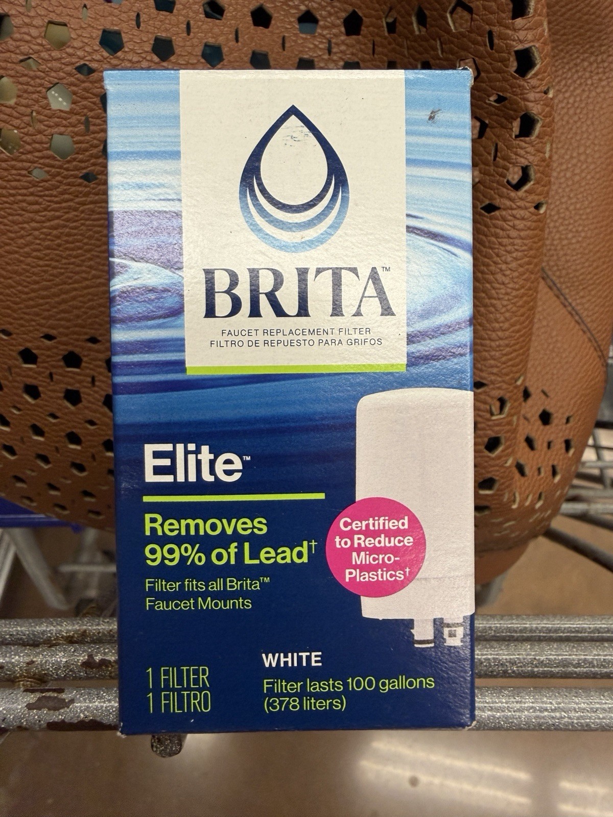 BRITA Elite Faucet Replacement Filter White, Lead Removal, 100 Gal, 1 Pack