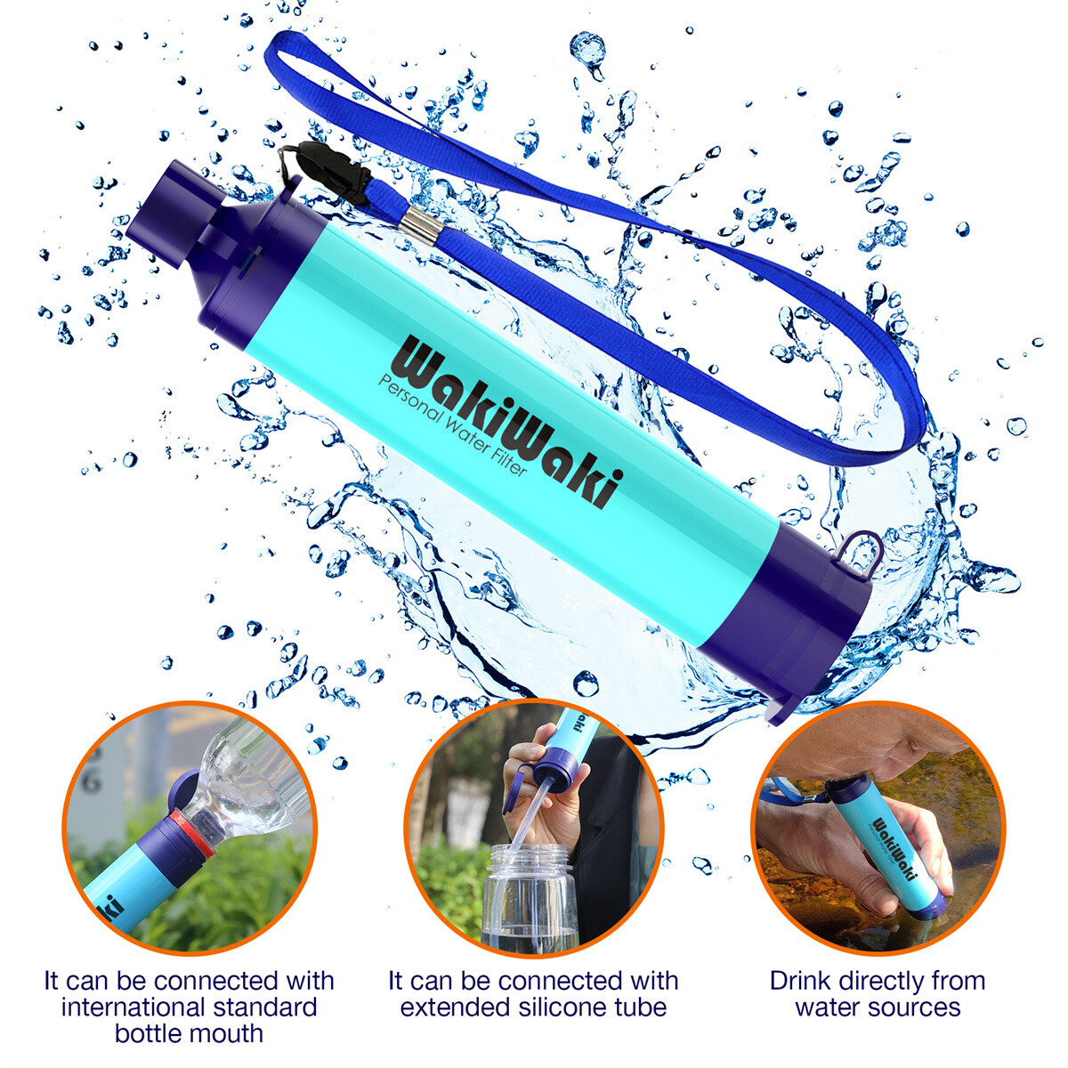 Gravity Water Filter Straw, Camping Water Filtration System|Water Purifier Straw