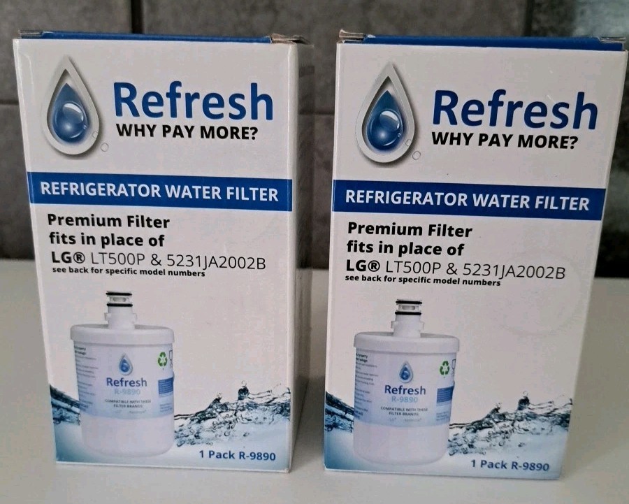 2X Refresh Replacement Refrigerator Water Filter Compatible with LG LT500P NEW