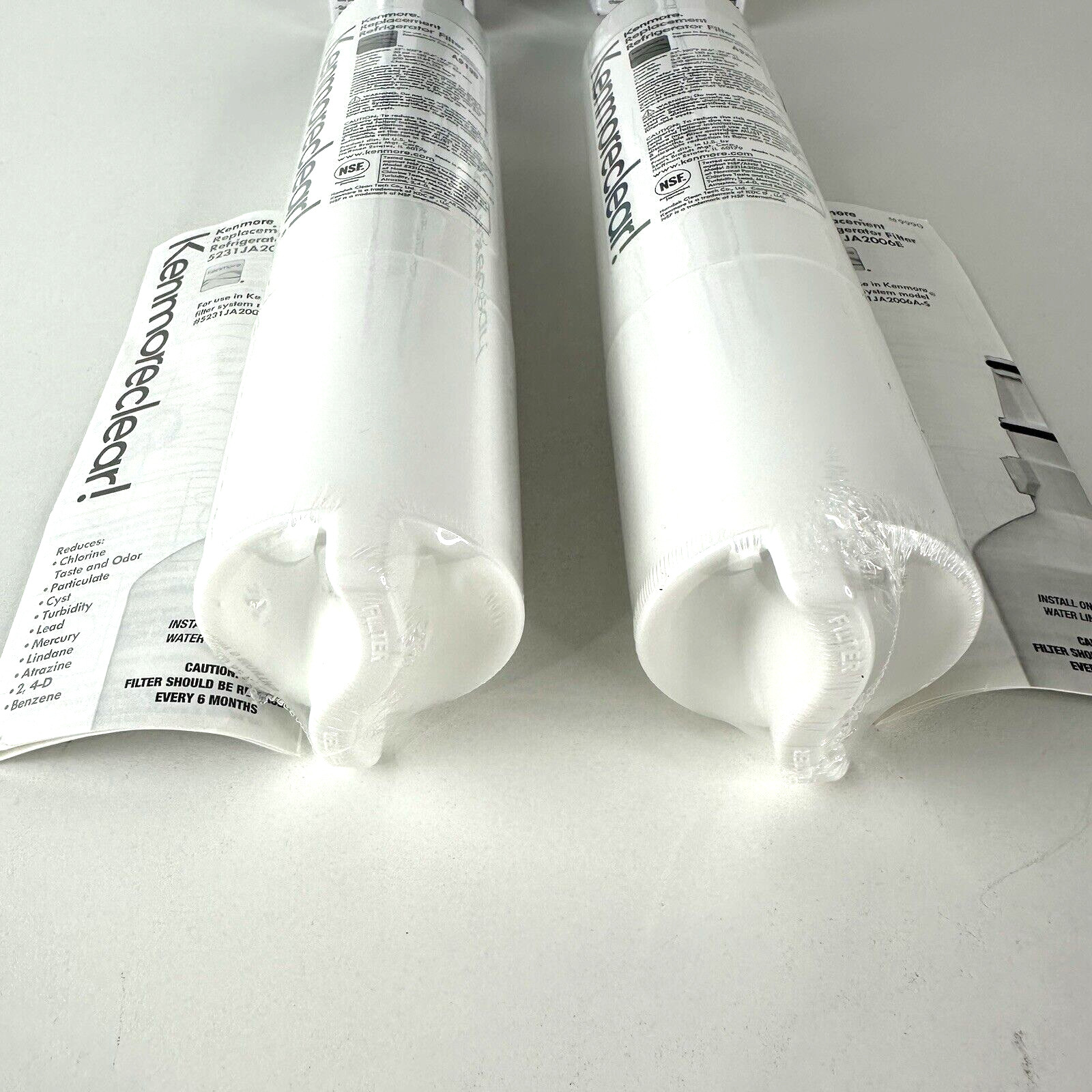 Two New Kenmore OEM Clear 46-9990 Premium Refrigerator Filter Sealed 469990