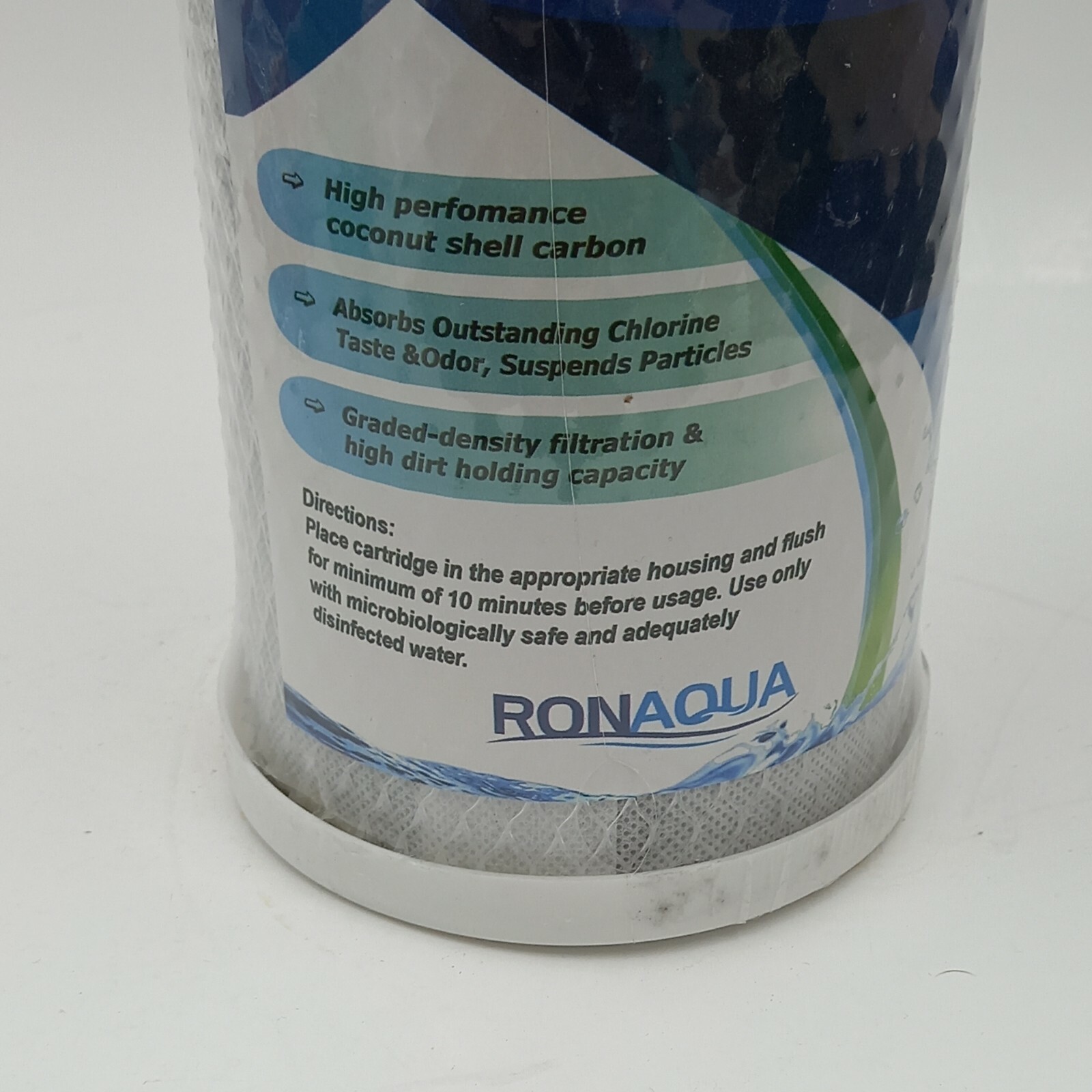 RONAQUA BLOCK ACTIVATED CARBON FILTER 10″BIG BLUE