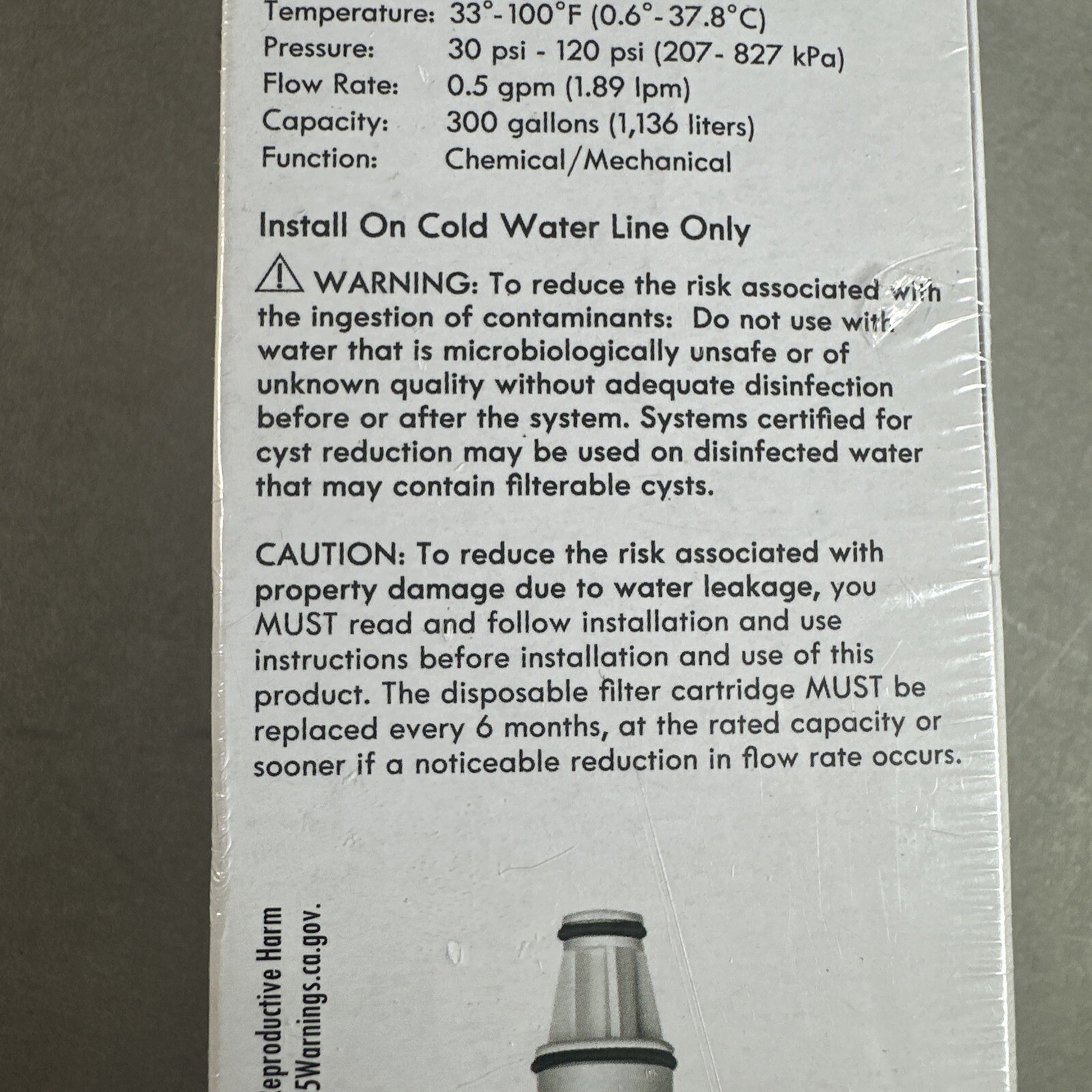 New Kenmore OEM Clear 46-9990 Premium Refrigerator Filter Sealed 469990 9990 NIB