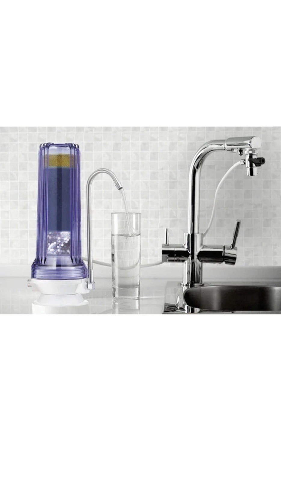 NU Aqua 8 Stage Alkaline Mineral Countertop Water Filter NEW
